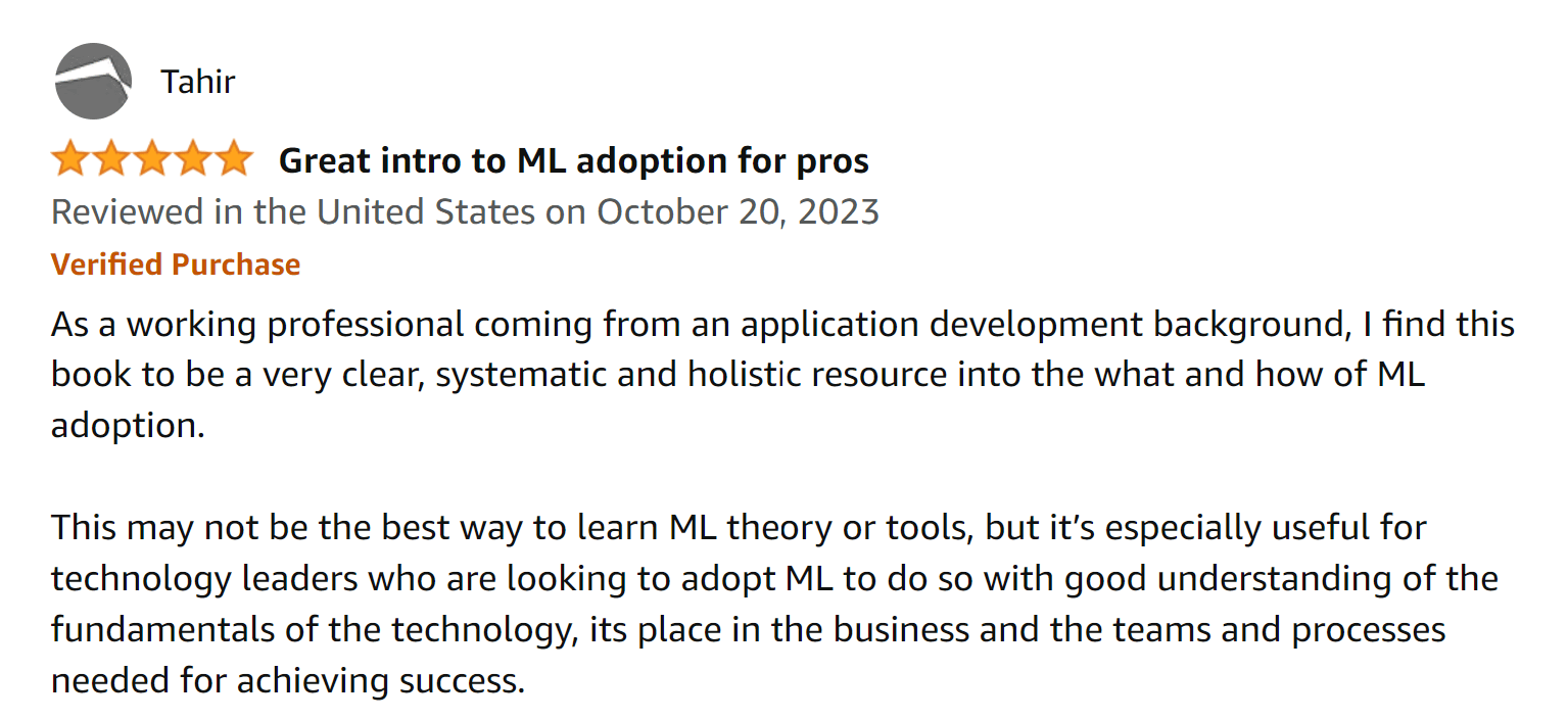 A review of the book "Designing Machine Learning Systems"